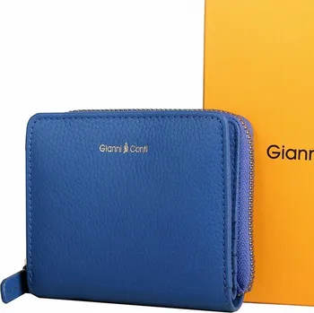 Peněženka Malá dvouoddílová kožená modrá peněženka Gianni Conti no. 158