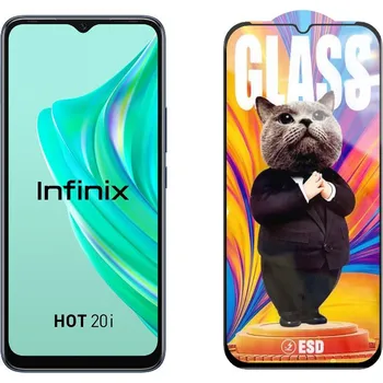 3D Ochranné tvrzené sklo na Infinix HOT 20i/X665C - Mr. Cat ESD