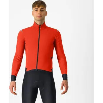 Cyklistická bunda CASTELLI Cyklistická zateplená bunda - ALPHA FLIGHT ROS - červená