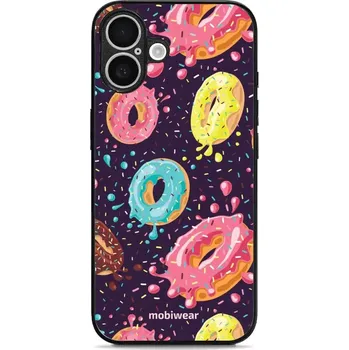 Pouzdro na mobilní telefon Lesklý kryt Mobiwear Glossy - Apple iPhone 16 Plus - G046G - Donutky (Prémiové lesklé pouzdro, obal, kryt Mobiwear Glossy na mobil Apple iPhone 16 Plus - G046G - Donutky, materiál Plast + TPU silikon - krytí po všech stranách, neošoupatelný potisk, tenké)
