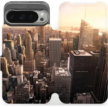 Pouzdro na mobilní telefon Flipové pouzdro Mobiwear - Google Pixel 9 Pro XL - M138P New York (Knížkové flip pouzdro, obal, kryt na mobil Google Pixel 9 Pro XL - M138P New York, materiál Umělá kůže + TPU - ochrana 360°, stojánek, silikonová vanička, magnetické zavírání)