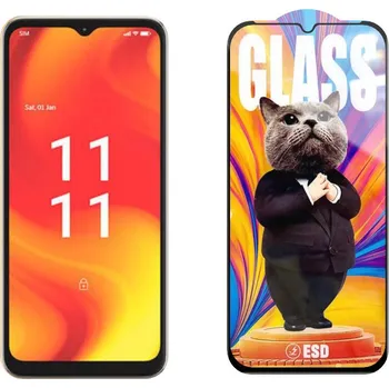 3D Ochranné tvrzené sklo na Lava Blaze Pro - Mr. Cat ESD