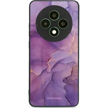 Pouzdro na mobilní telefon Lesklý kryt Mobiwear Glossy - Oppo Reno12 FS 5G - G050G - Fialový mramor (Prémiové lesklé pouzdro, obal, kryt Mobiwear Glossy na mobil Oppo Reno12 FS 5G - G050G - Fialový mramor, materiál Plast + TPU silikon - krytí po všech stranách, neošoupatelný potisk