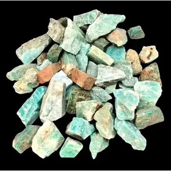 Přírodní kámen Amazonit drť přírodní 5-15mm, balení 100 g