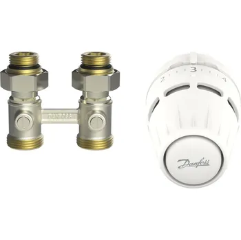 Hlavice pro radiátor Danfoss připojovací sada bílá 015G5308