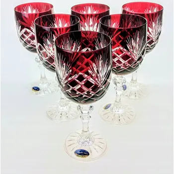 Sklenice Skleničky na bílé víno, skleničky na červené víno MaRika Ananas 240ml 6 ks