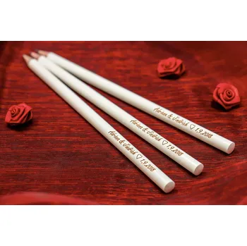 Party dekorace Svatební tužky se jmény - máčené v laku Kolik potřebujete kusů?: Potřebuji 160 a více ks