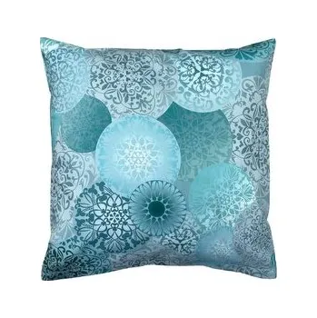 Povlečení Dadka Povlak na polštář satén Geon Mandaly mentol 40x40 cm