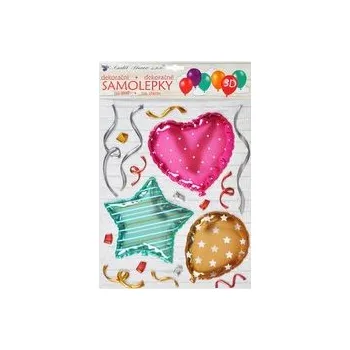 Samolepící dekorace Samolepící dekorace 10272 3D balónková 35 x 27 cm