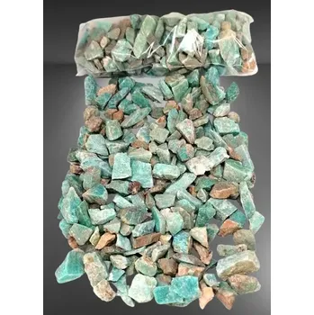 Přírodní kámen Amazonit přírodní drť 5-15 mm, balení 400g v AKCI (SUPER AKCE)