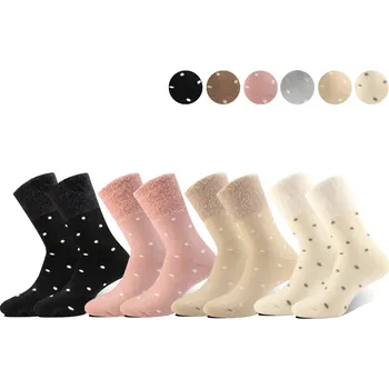 Dámské termo ponožky PESAIL Damské termoponožky ALPACA LY1014 4 páry Barva: Mix, Velikost: 35-38