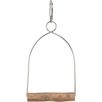 Hračka pro ptáka Dřevěná houpačka závěsná 8x15 cm
