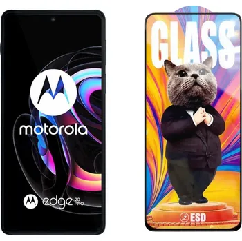 3D Ochranné tvrzené sklo na Motorola Edge 20 Pro - Mr. Cat ESD