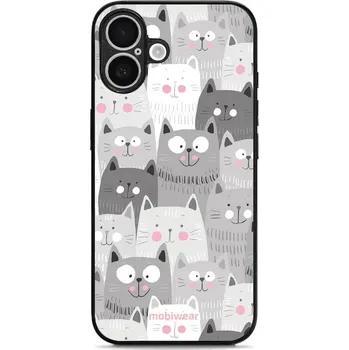 Pouzdro na mobilní telefon Lesklý kryt Mobiwear Glossy - Apple iPhone 16 - G045G - Kočičky (Prémiové lesklé pouzdro, obal, kryt Mobiwear Glossy na mobil Apple iPhone 16 - G045G - Kočičky, materiál Plast + TPU silikon - krytí po všech stranách, neošoupatelný potisk, tenké provedení,