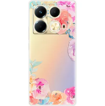 Pouzdro na mobilní telefon Silikonové pouzdro iSaprio - Infinix Note 40 - Flower Brush (Odolný silikonový kryt, obal, pouzdro iSaprio - Infinix Note 40 - Flower Brush - skvělá ochrana a pružnost, stylový UV potisk, lehkost, tiskne se v České republice)