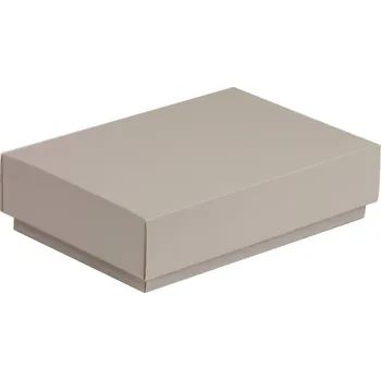Dárková krabička Dárková krabička s víkem 200x125x50/40 mm, šedá