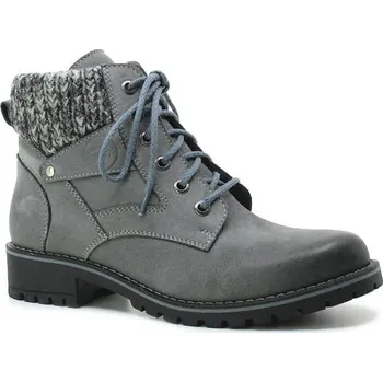 Dámská zimní obuv HILBY 1015 šedá, dámská kotníková obuv vel.37