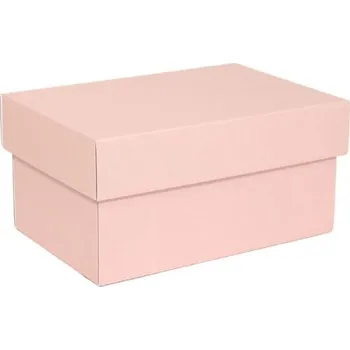 Dárková krabička s víkem 200x125x100 mm, růžová