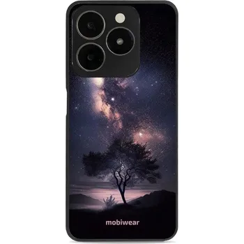 Pouzdro na mobilní telefon Lesklý kryt Mobiwear Glossy - Realme C63 - G005G Strom s galaxií (Prémiové lesklé pouzdro, obal, kryt Mobiwear Glossy na mobil Realme C63 - G005G Strom s galaxií, materiál Plast + TPU silikon - krytí po všech stranách, neošoupatelný potisk, tenké proveden