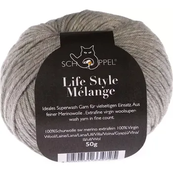 Příze Schoppel wolle Life Style melange 9250M Hellgrau - meliert (Příze Life Style melange 9250M Hellgrau - meliert)