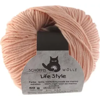 Příze Schoppel wolle Life Style 0830 Lachs (Příze Life Style 0830 Lachs)