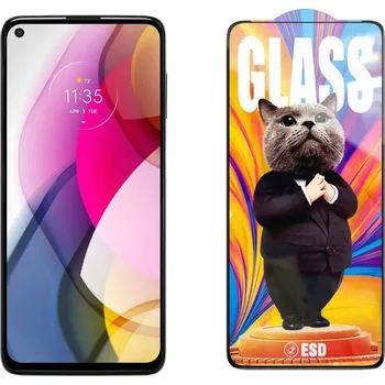 3D Ochranné tvrzené sklo na Motorola Moto G Stylus 2021 - Mr. Cat ESD
