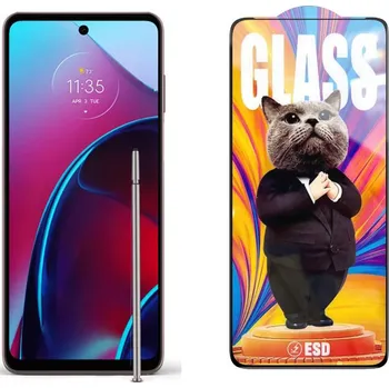3D Ochranné tvrzené sklo na Motorola Moto G Stylus 2022 - Mr. Cat ESD