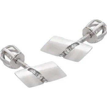 Náušnice Zlaton 001240306136 bílé zlato