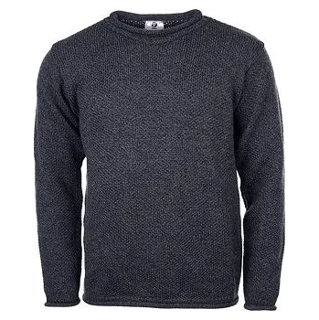 Dívčí mikina Vlnka Pánský vlněný pulover svetr Merino šedá velikost oblečení L