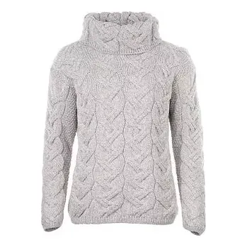 Dámský svetr Vlnka Dámský vlněný svetr Vlnka S03 světle šedá velikost oblečení L