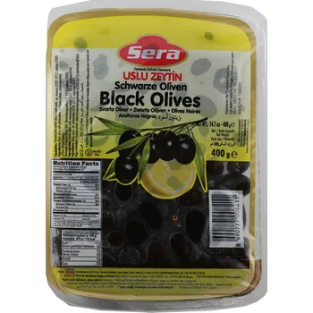 oliva Sera Kamer černé olivy 400 g vakuované
