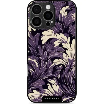 Pouzdro na mobilní telefon Lesklý kryt Mobiwear Glossy - Apple iPhone 16 Pro Max - GA46G Fialové rostliny (Prémiové lesklé pouzdro, obal, kryt Mobiwear Glossy na mobil Apple iPhone 16 Pro Max - GA46G Fialové rostliny, materiál Plast + TPU silikon - krytí po všech stranách,)