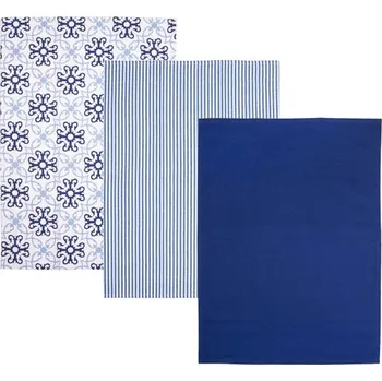 Utěrka Kuchyňská utěrka Blue shapes 3 ks