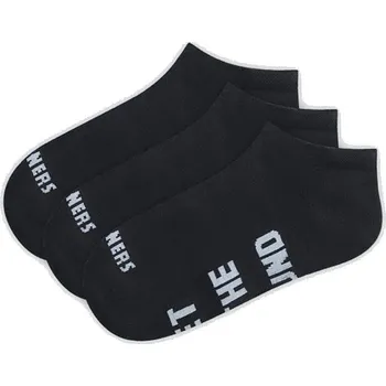 Pánské oblečení ponožky Skinners Low Cut 3 Pack - Black/Grey Text 40-43