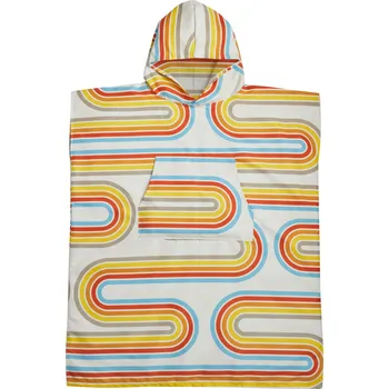 PACKTOWL CHANGING PONCHO Retro Curve pončo/ručník barevné zatáčky Velikost: L/XL, Barva: Retro Curve
