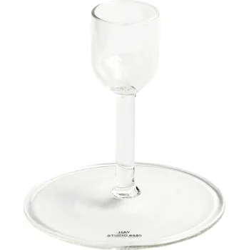 Svícen Hay, Svícen na klasickou svíčku Tiny Straight průhledný - Formadore