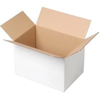Obalový materiál Krabice z třívrstvého kartonu 200x200x200, klopová (0201) BÍLÁ, 25 ks