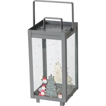 Svícen Boltze Home Vánoční lucerna na svíčku MONTI, 23 cm