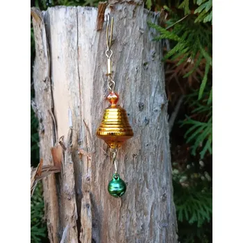 Vánoční dekorace zvonek s rolničkou