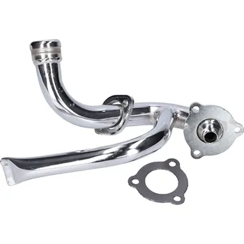 Výfuk pro motocykl OEM Standard Koleno výfuku s restrikcí, chrom, Aprilia SX, RX, Derbi Senda, Gilera RCR, SMT 39280