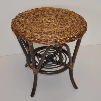 Zahradní stůl Ratanový stolek Fabion kulatý, banánový list