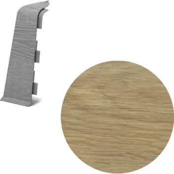 AP28/1 vnější růžek k soklové liště SG75, PVC dub Canyon, 1 ks