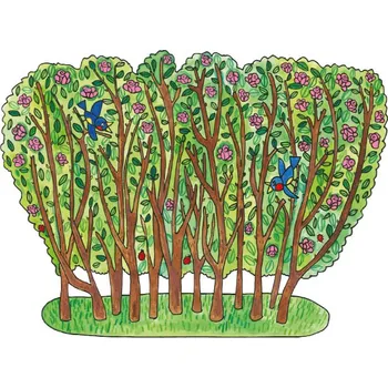 Loutkové divadlo MARIONETINO Šípkový keř - kulisa do loutkového divadla Kulisy, doplňky