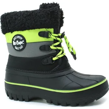 Chlapecká obuv Lee Cooper 2856K black/lime, dětské sněhule vel.29