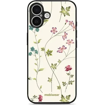 Pouzdro na mobilní telefon Lesklý kryt Mobiwear Glossy - Apple iPhone 16 - G035G - Tenké rostlinky s květy (Prémiové lesklé pouzdro, obal, kryt Mobiwear Glossy na mobil Apple iPhone 16 - G035G - Tenké rostlinky s květy, materiál Plast + TPU silikon - krytí po všech stranách,)