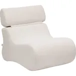 Kave Home Šedobílé čalouněné křeslo Club