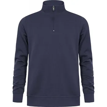 Pánská móda Promodoro Mikina Troyer v unisex střihu s boční kapsou a elastickými manžetami Barva: modrá námořní, Velikost: S E5052