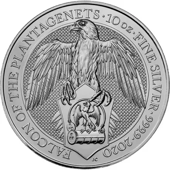 Royal Mint Stříbrná investiční mince Falcon 10 Oz | Queens Beasts | 2020 | 311,1 g
