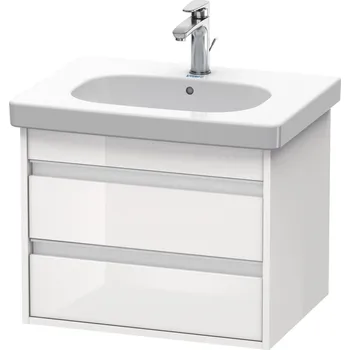 Koupelnový nábytek Duravit Ketho skříňka 60x45.5x48 cm pod umyvadlo závěsná bílá KT665002222