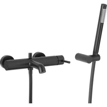 Vodovodní baterie KFA Armatura Moza vanová baterie na stěnu černá 5034-520-81